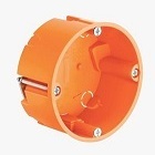 Euro Round Orange Flush Mounting Block